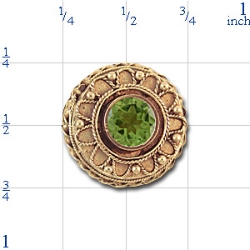 rk779 Peridot Bracelet Slide 